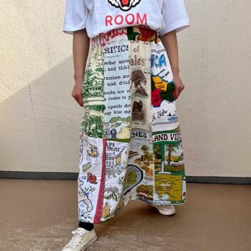 タペストリー生地パッチワークスカート R-2321A ⑧